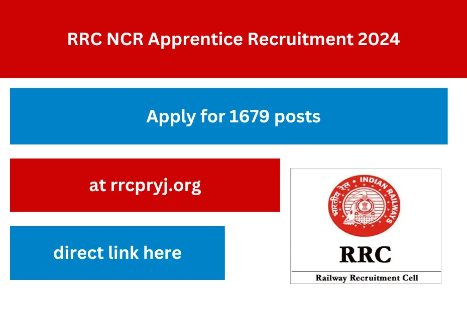 RRC NCR Apprentice Recruitment 2024