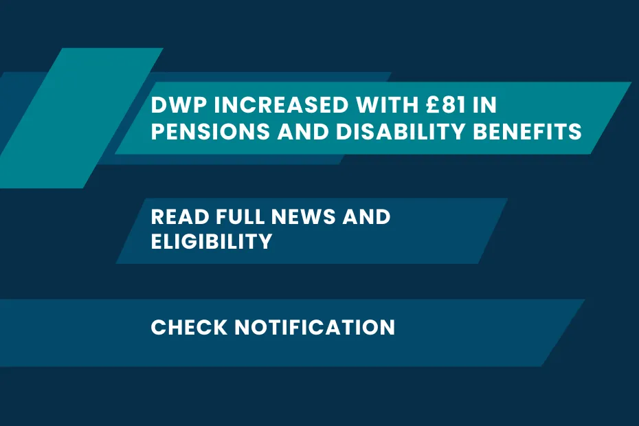 DWP Increased With £81 in Pensions and Disability Benefits: Read Full News and Eligibility